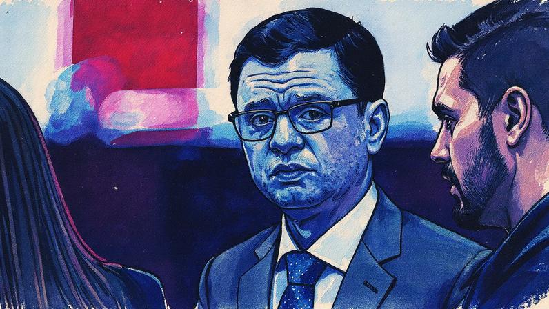 Anderson Torres durante interrogatórios no Supremo Tribunal Federal (STF) (Foto: Reprodução)