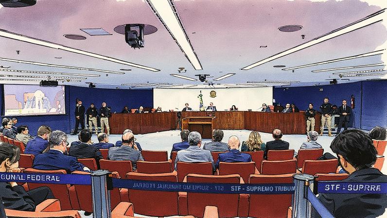 STF retoma julgamento com voto de Fux (Foto: Reprodução)