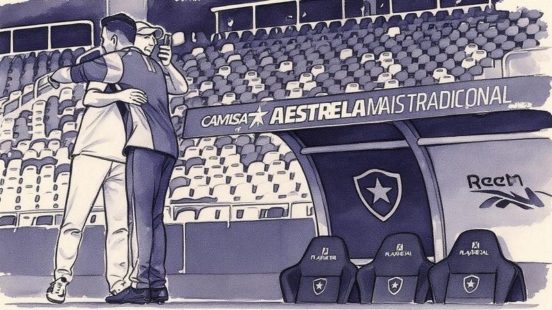 John Textor acompanha o treinamento no Estádio Nilton Santos (Foto: Reprodução)