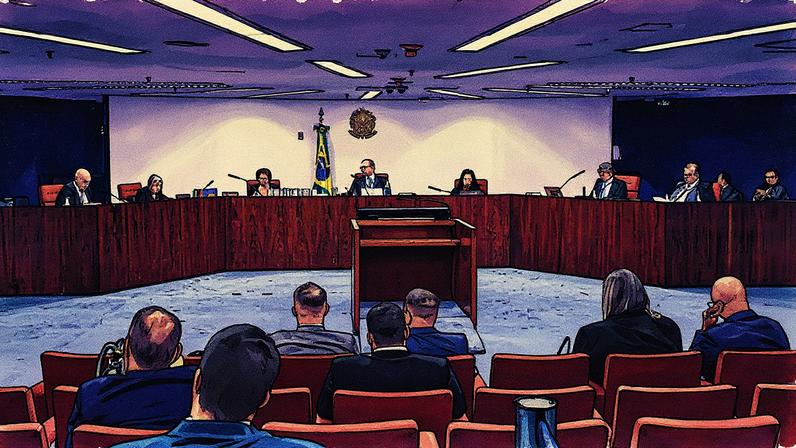 Sessão da Primeira Turma do STF (Foto: Reprodução)