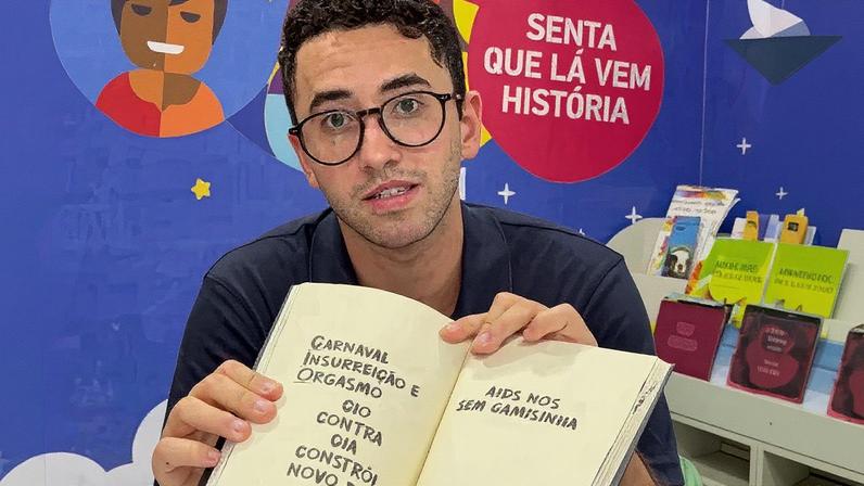 Vereador do PL denuncia livros com conteúdo impróprio em biblioteca infantil no Recife (Foto: Reprodução)