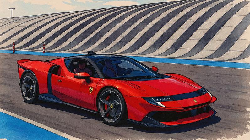 Ferrari 849 Testarossa na versão Berlinetta com carroceria cupê (Foto: Reprodução)