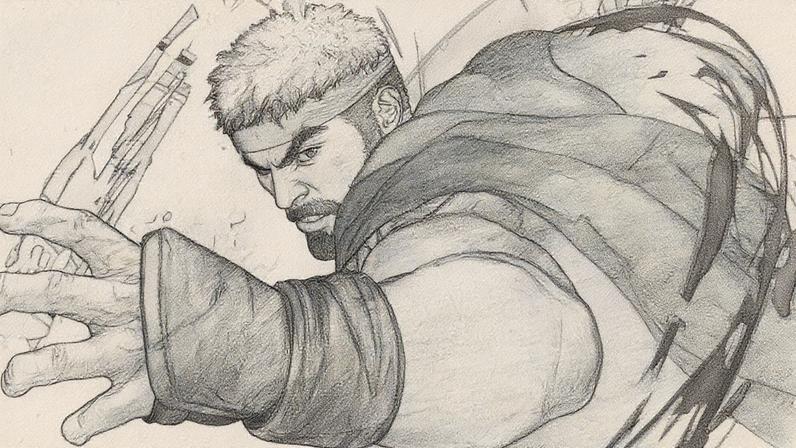 Ryu prepares an attack.