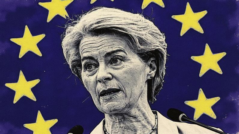 Ursula von der Leyen discursa no Parlamento Europeu (Foto: Reprodução)