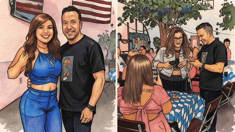 Brasileira gastou R$ 4 mil para almoçar com cantor dos Backstreet Boys (Foto: Reprodução)