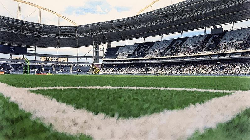 Estádio Nilton Santos, também conhecido como Engenhão, é a casa do Botafogo (Foto: Reprodução)