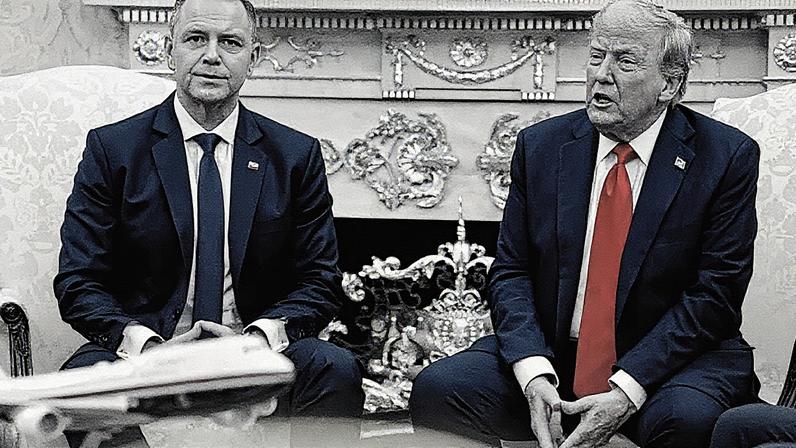 Presidentes dos EUA e da Polônia se encontram no Salão Oval da Casa Branca (Foto: Reprodução)