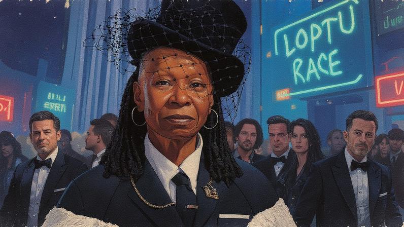 Whoopi Goldberg protesta contra a suspensão de Jimmy Kimmel (Foto: Reprodução)
