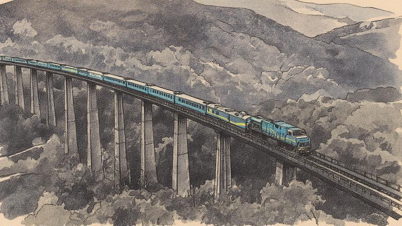 Locomotiva na Estrada de Ferro Carajás (Foto: Reprodução)