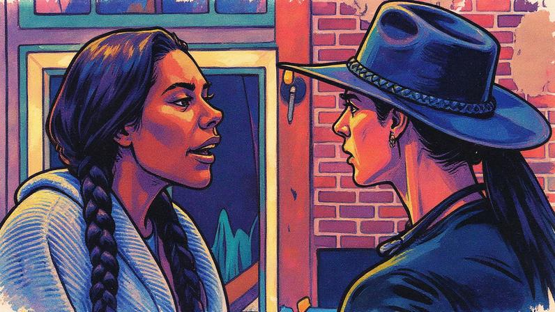 Carol Lekker e Rayane Figliuzzi se desentendem (Foto: Reprodução)