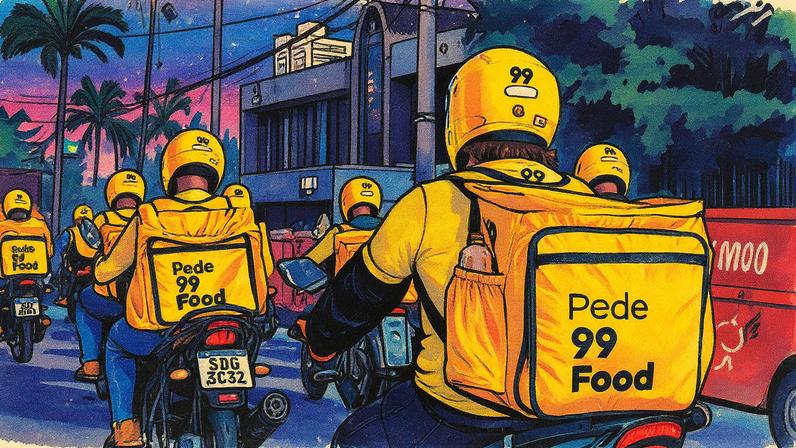 Entregadores participam da disputa pelo delivery (Foto: Reprodução)