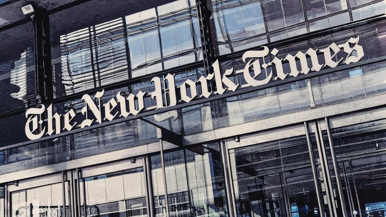 Fachada do edifício do New York Times em Nova York (Foto: Reprodução)