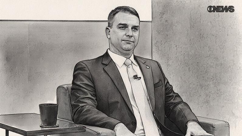 Flavio Bolsonaro em evento (Foto: Reprodução)