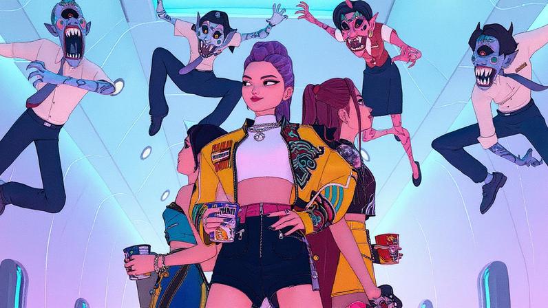 A música "Golden" de HUNTR/X, da trilha sonora da animação "KPop Demon Hunters", está no topo da parada Billboard Hot 100 por quatro semanas consecutivas (Foto: Reprodução)