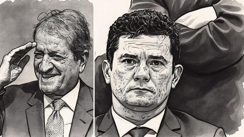 Valdemar Costa Neto e Sergio Moro em uma montagem (Foto: Reprodução)