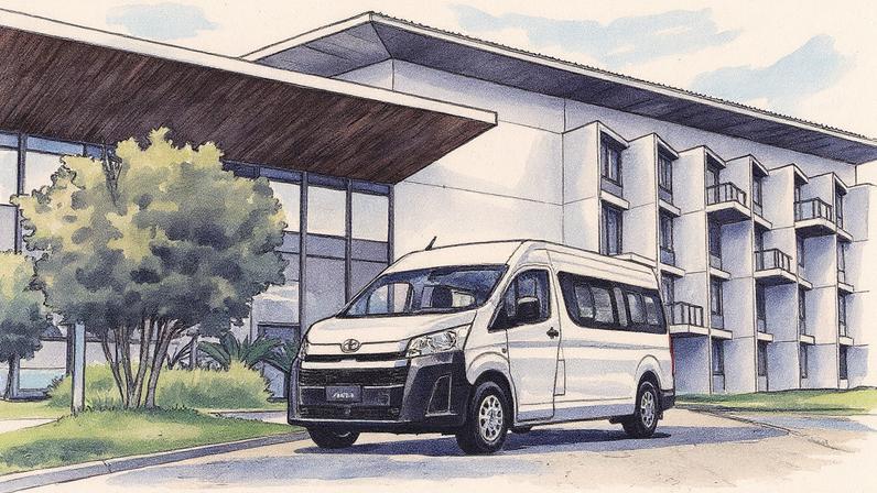 Van Toyota Hiace montada na Argentina com peças importadas do Japão (Foto: Reprodução)