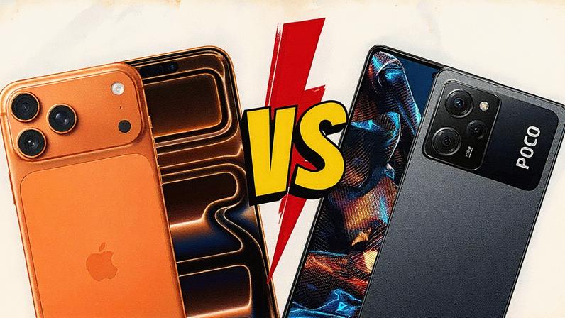 Usuários comparam design do iPhone 17 Pro com o POCO X5 Pro, da Xiaomi (Foto: Reprodução)