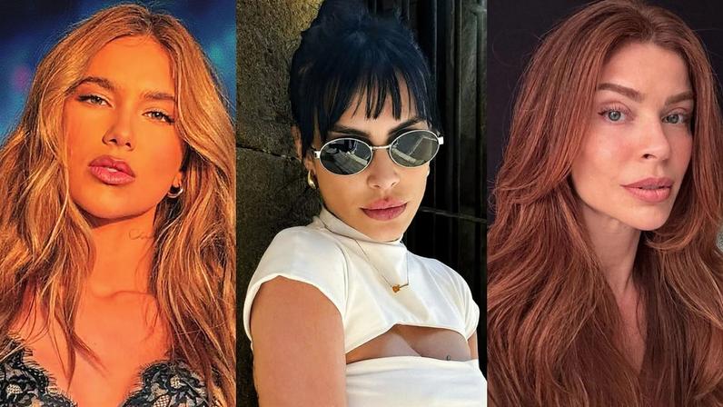 Virgínia Fonseca, Cleo Pires e Grazi Massafera aparecem em uma imagem, todas reconhecendo o hábito de roer unhas (Foto: Reprodução)
