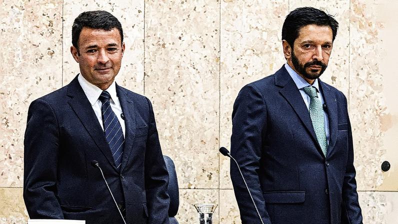Mello Araújo e Ricardo Nunes durante cerimônia de posse na Câmara Municipal (Foto: Reprodução)