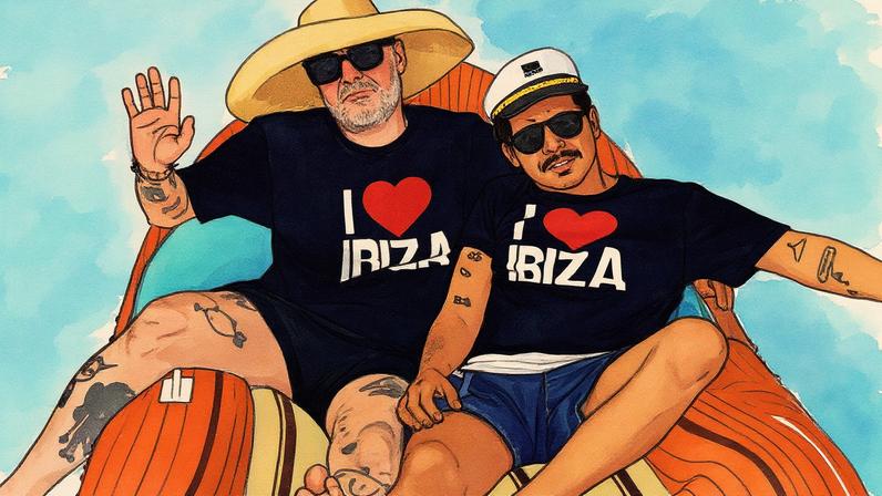 Primeiro episódio do podcast filmado na casa dos pais de Troxler em Ibiza, com episódios futuros apresentando DJs, designers e mais (Foto: Reprodução)