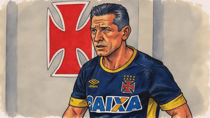 Campeão do Mundo em 1994, Jorginho jogou pelo Vasco na reta final de sua carreira (Foto: Reprodução)