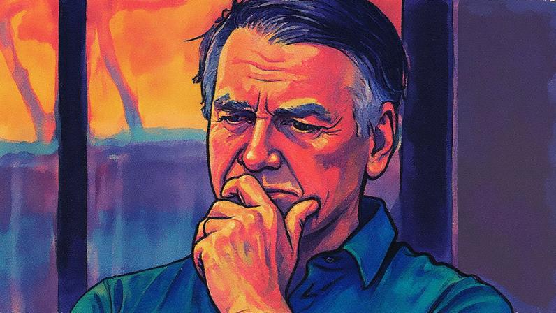 Jair Bolsonaro foi condenado, junto com outros sete réus, pelo planejamento de um golpe de Estado (Foto: Reprodução)