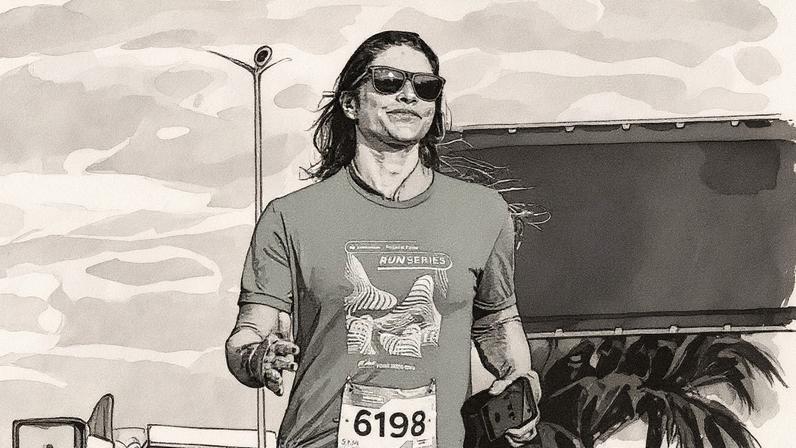 Priscila Fantin se prepara para correr uma meia-maratona após um período de sedentarismo (Foto: Reprodução)