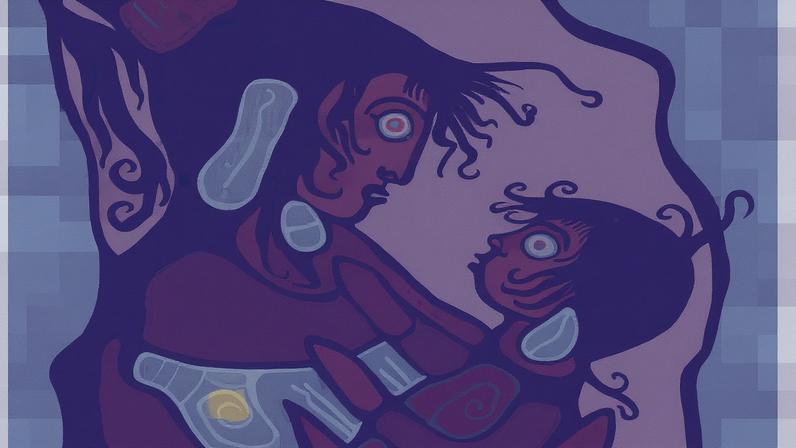 Robô reproduziu a obra "Em Honra à Maternidade Nativa" de Norval Morrisseau (Foto: Reprodução)