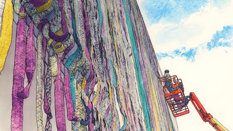 Artista de Gana participa do evento de arte no Pavilhão da Bienal, no Parque Ibirapuera (Foto: Reprodução)