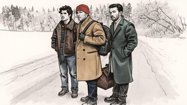 Os Jonas Brothers estão correndo pela neve no trailer do filme 'A Very Jonas Christmas Movie' (Foto: Reprodução)
