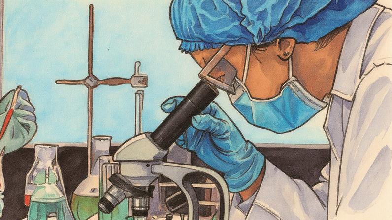 Cientista trabalha em um laboratório com equipamentos de pesquisa (Foto: Reprodução)