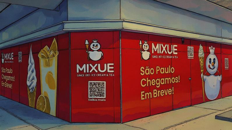 Primeira loja da rede chinesa Mixue será inaugurada na Avenida Paulista (Foto: Reprodução)