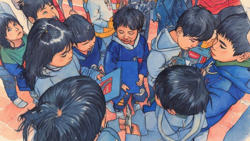 Repartição de materiais escolares na região do Chaco, Argentina, em agosto (Foto: Reprodução)