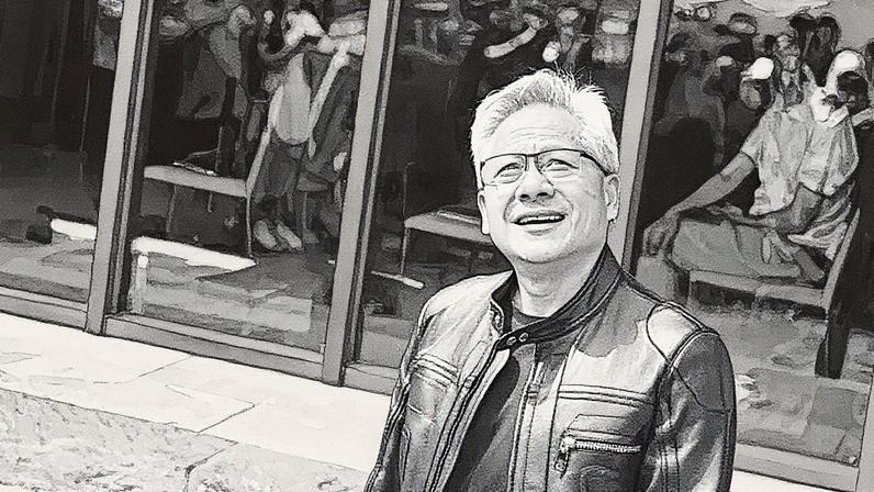Jensen Huang, CEO da Nvidia, fala com jornalistas durante a abertura de uma feira de comércio de suprimentos em Pequim, China (Foto: Reprodução)