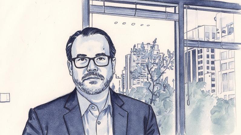 Cientista político Christopher Garman em escritório na zona sul de São Paulo (Foto: Reprodução)