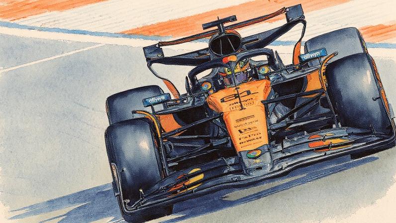 Piloto australiano Oscar Piastri, da McLaren, dirige durante a sessão de qualificação do Q2 do GP da Holanda no Circuito de Zandvoort (Foto: Reprodução)