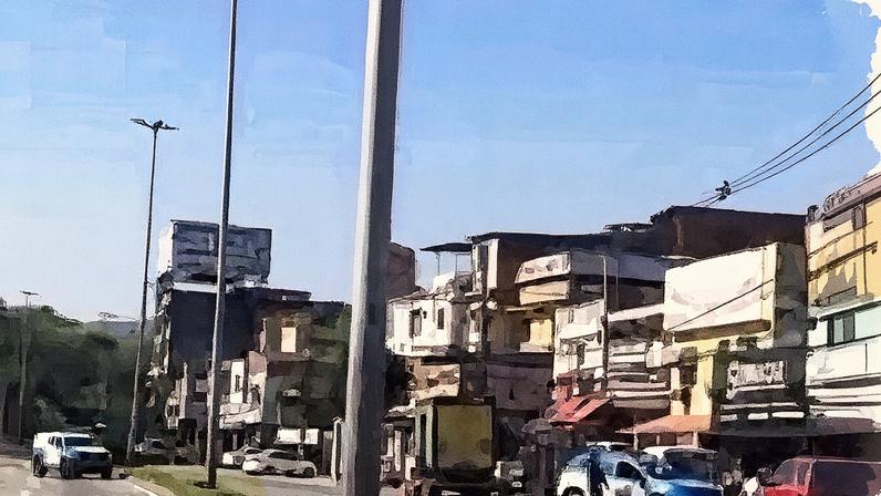 Tiroteio registrado na Avenida Isabel Domingues, na Gardênia Azul (Foto: Reprodução)
