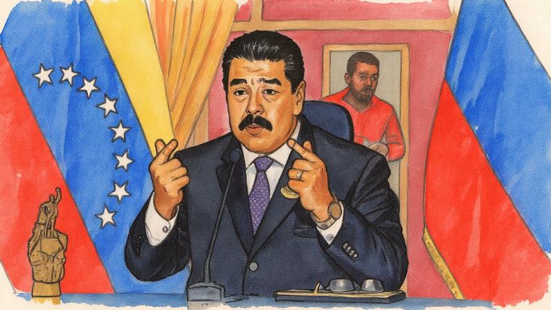 Presidente venezuelano Nicolás Maduro discursa após assinar acordo com Igor Sechin, CEO da estatal russa Rosneft (Foto: Reprodução)