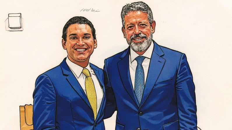Rodrigo Valença ao lado do ex-presidente da Câmara dos Deputados Arthur Lira (Foto: Reprodução)