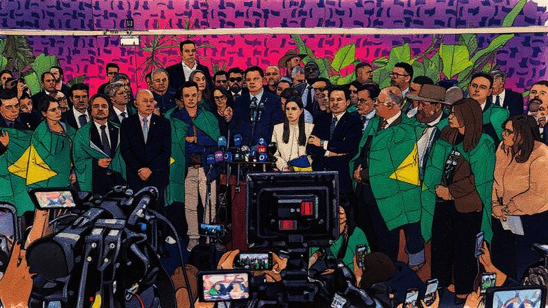 Entrevista da oposição sobre Jair Bolsonaro (Foto: Reprodução)