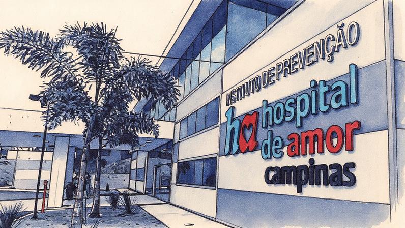 Hospital de Amor localizado em Campinas, interior de São Paulo (Foto: Reprodução)