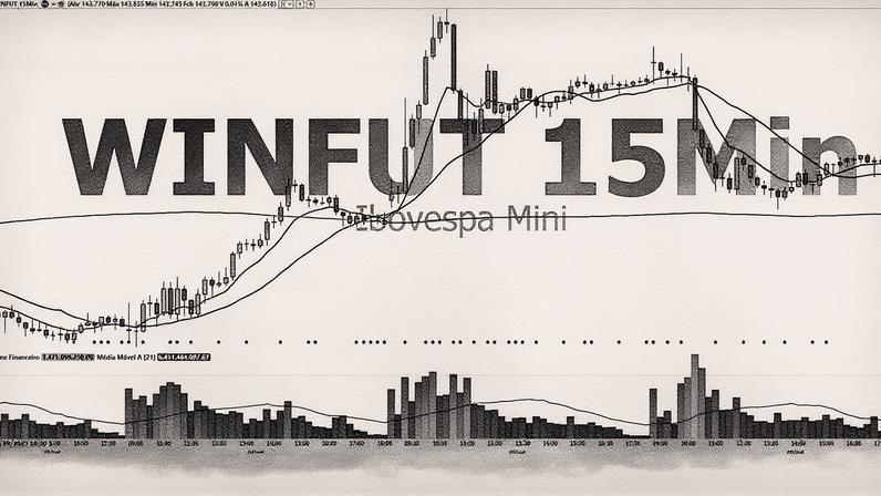 Gráfico de 15 minutos com dados financeiros (Foto: Reprodução)