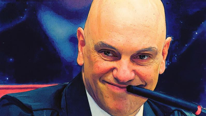 Ministro Alexandre de Moraes, do STF, é elogiado por advogados durante sessão da Primeira Turma (Foto: Reprodução)