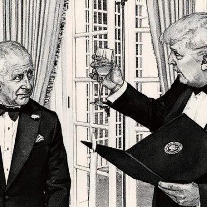 Ricos e poderosos recebem Trump como um rei em evento exclusivo no castelo