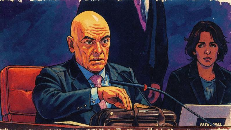 Julgamento de Bolsonaro no STF é retomado com voto de Moraes (Foto: Reprodução)