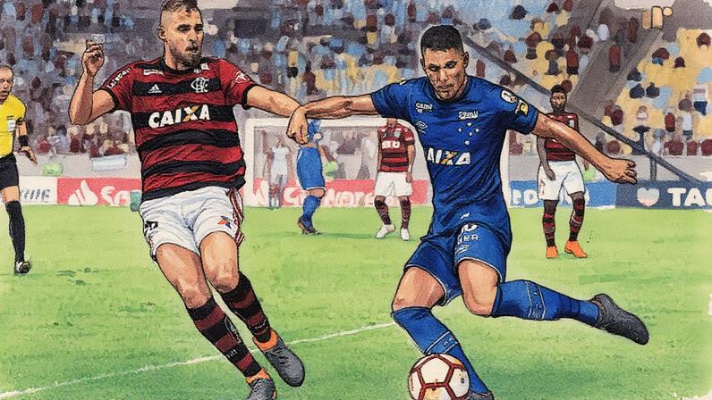 Ultima vitoria do Cruzeiro no Maracana, sobre o Flamengo, foi pela Libertadores/2018 (Foto: Delmiro Júnior/Photo Premium)