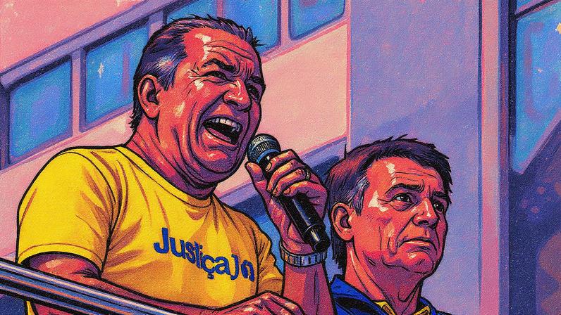 Pastor Silas Malafaia discursa durante protesto em apoio a Jair Bolsonaro na avenida Paulista, em São Paulo (Foto: Reprodução)