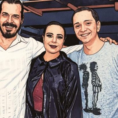 Vanessa Gerbelli apresenta filho e novo namorado em espetáculo teatral
