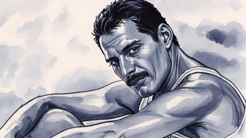 Freddie Mercury, cantor e ícone da música, é retratado em um novo livro de Lesley-Ann Jones (Foto: Reprodução)