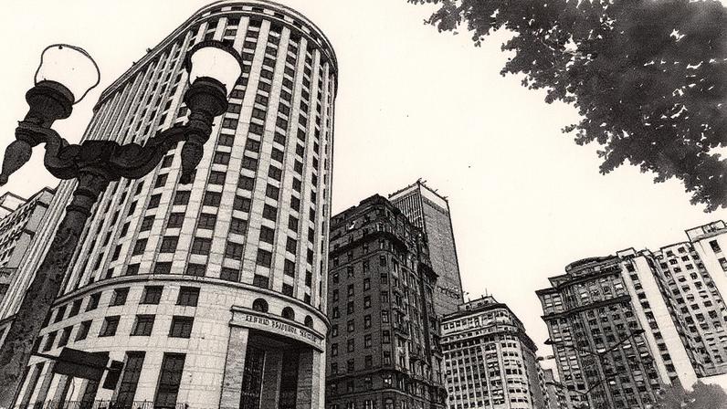 Edifício Francisco Serrador, na Cinelândia, após reforma concluída em 2009 (Foto: Reprodução)